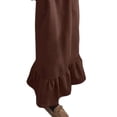 thumbnail image 4 of DYMADE Women Plus Size Thermal Hooded Sweater Pocket Loose Long Length Straight Dress, 4 of 4