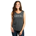 thumbnail image 2 of Love It Women's Fashion Sleeveless Muscle Tank Top Tee Charcoal Grey Small, 2 of 4