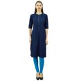 thumbnail image 2 of Phagun Cotton Designer Kurta Women Ethnic Top Tunic Indian Dress Straight Kurti, 2 of 2