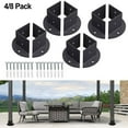 thumbnail image 2 of Heavy Duty Adjustable Post Base Brackets Fit 2x2 / 4x4 / 6x6 inch Post Deck, 2 of 4