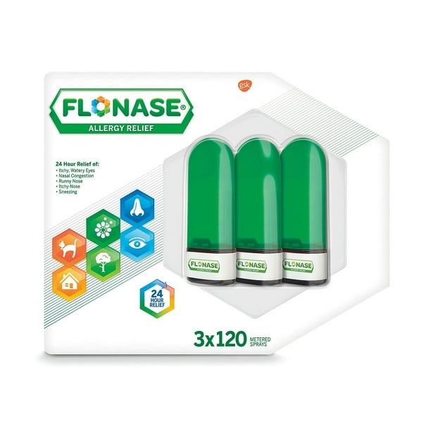 FLONASE Allergy Relief Nasal Spray (0.54 fl. oz., 120 Metered Sprays, 3 pk.)