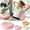 Pink, variant on Round Chair Cushions Bar Stool Cushion 10 inch Velvet Chair Pads Barstool Cushions Winter Warm Chair Covering Floor Pillow Cushions Office Sedentary Butt Pillow Decorative Seat Cushion
