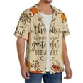 thumbnail image 4 of Disketp Men's Hawaiian Thanksgiving With A Grateful Heart Print Shirts Button Down Holiday Beach Shirts-X-Large, 4 of 7