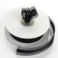 thumbnail image 1 of Efavormart 7/8" Organza Satin Center Ribbons For Gift Package Wrapping, Hair Bow Clips & Accessories Making, Crafting, Sewing-Black, 1 of 3