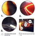 thumbnail image 3 of Designart "Exotic Car in the Neon-Lit Streets II" Neon Car Wall Art Prints Set, 3 of 5