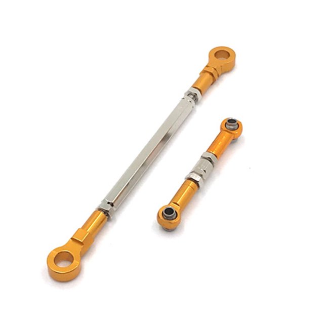 Metal Steering Rod Link Rod for HB Toys ZP1001 ZP1002 ZP1003 ZP1004 1/10 RC Crawler Car Upgrade Parts,Yellow