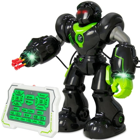 Best Choice Products Remote-Control Intelligent Muli-functional RC Talking Walking Robot Action Toy w/ Shooting Darts, LED Lights, Music - (Best Toys For Tweens)