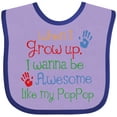 thumbnail image 3 of Inktastic Loved by Pop Pop Boys or Girls Baby Bib, 3 of 4
