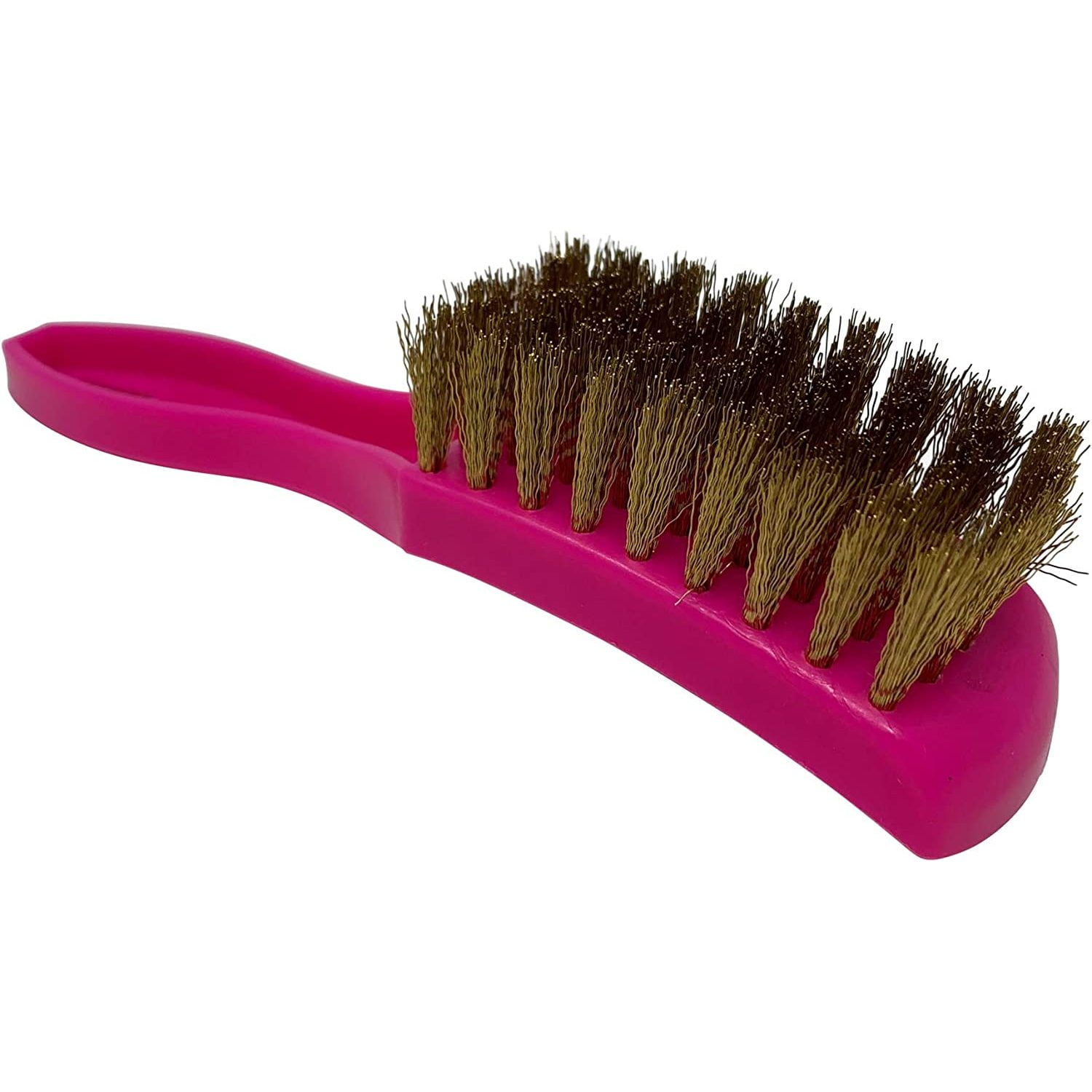 Pink Heavy Duty Bowling Shoes Bristle Brass Wire Brush, Brass bristles