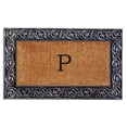 thumbnail image 1 of Home & More 10002SILVP Prestige Monogramme Argent Paillasson (Lettre P), 1 of 1