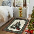 thumbnail image 4 of Christmas Rugs Area Rug Washable Rug for Bedroom, Soft Non-Slip Stain Resistant Rug for Living Room, Christmas Tree Print Holiday Decor Untra-Thin Carpet Rugs for Office, 4 of 12