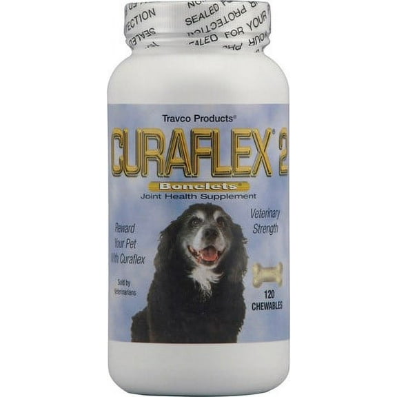 Curaflex 2 Chewable Tablets Joint Health for Dogs 120ct