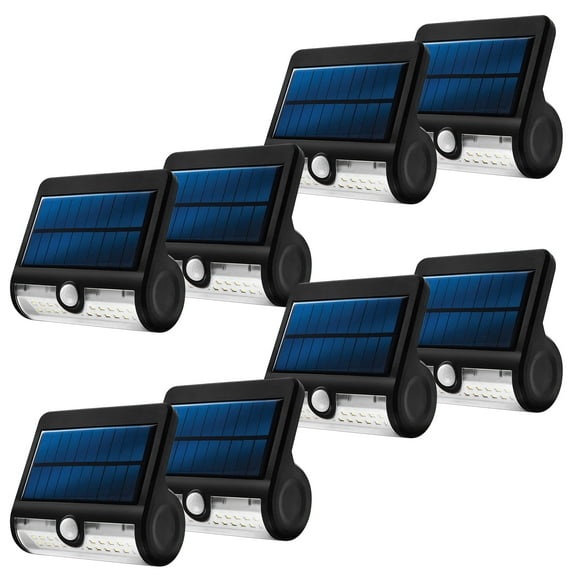 Home Zone Security Outdoor Motion Sensor Wall Light Dual Lighting Mode (8 Pack)