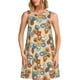 thumbnail image 1 of Fotbe Camp Badge Vestido de Verano sin Mangas para Mujer – Vestido Midi Línea A, Estilo Camiseta Floral, Vestido Playero Casual y Fluido, 1 of 7