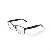 OCTO180 Mens Respect Browline Prescription Eyeglasses with Case, Gray