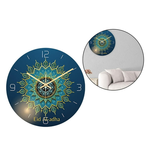 Reloj de pared musulmán creativo islámico Soledad Ramadán Eid acrílico 30 cm moderno