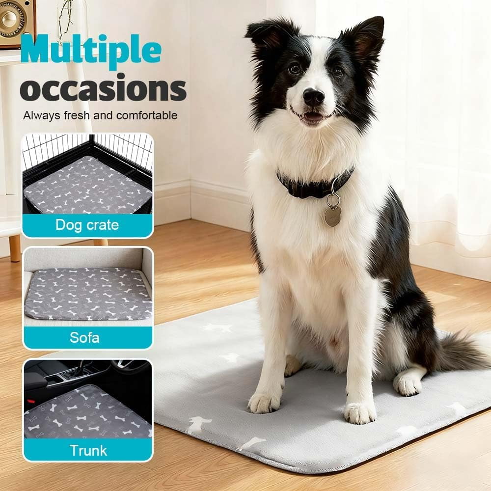 Puppy Pads for Dogs, 2026 New Washable Puppy Pads with Pheromones, Pee Pads for Dogs & Cats, Durable Leak-Proof & Anti-Slip Pet Training Pads for Home & Travel, Reusable (Grey, 27.6" x 31.5")