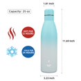 thumbnail image 2 of Botella de agua BJPKPK con aislamiento de acero inoxidable, 750 ml, sal marina, 2 of 6