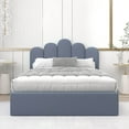 thumbnail image 3 of Relax & Rejuvenate Upholstered Platform Bed Frame Full Size Gas Lift Up Storage Bed with Headboard, Storage Underneath, Steel Slat Support with Hydraulic Storage System Grey, 3 of 5