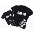 thumbnail image 7 of Copy Paste Matching Set T-Shirts For Father & Son Daughter Toddler & Men's Set Dad Black XX-Large / Child Black 4T, 7 of 7