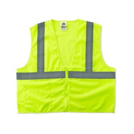 

Glowear 8210z Class 2 Economy Vest Polyester Mesh Large/x-Large Lime | Bundle of 5 Each