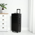 thumbnail image 2 of HOMCOM Trousse de Maquillage Verticale Chariot de Voyage Noir, 2 of 10