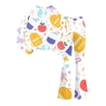 thumbnail image 7 of Grblisyd First Day of School Outfits for Girls Cute Stationery Print Crew Neck Long Sleeve Top and Flared Leg Pants Fall Clothing Set, 7 of 7