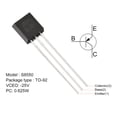 thumbnail image 3 of 50pcs Transistor PNP S8550 TO-92 -25V -0.5A 0.625W, 3 of 4