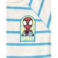 thumbnail image 5 of Marvel Spidey and His Amazing Friends Little Boys' 2-Piece T-Shirt and Shorts Set Spidey Ivory Blue, 5 of 6