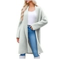 thumbnail image 6 of UYISJ Womens Long Cardigan Sweaters Chunky Open Front Oversized Slouchy Knit Fall Trendy Coatigan Long Sleeve Jackets M, 6 of 9
