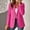Hot Pink, variant on Women's Blazer Solid Business Casual Long Sleeve Lapel Pocket Jacket for office Fitness Yoga Sports Beige L
