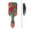 White, variant on Hair Brush Pioneer Colorful Floral Cushion Base Hair Brushes Touch Paddle Rectangle Hairbrush