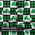 thumbnail image 3 of St Patricks Day Tablecloth Buffalo Plaid Table Runners Shamrock Tablecloth Green Round Tablecloth 60 Inch Washable Table Cover Reused Farmhouse Tablecloth Holiday Dinner Party Dining Room Table Decor, 3 of 6