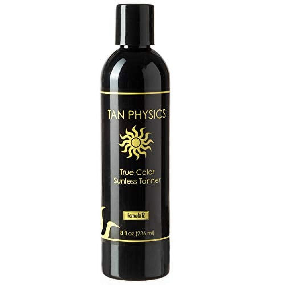 Tan Physics True Color .. Sunless Tanner 8 fl .. oz w/ Self Tanner .. Brush by Quest Skin .. Care
