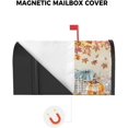 thumbnail image 3 of Thanksgiving Pumpkin Mailbox Cover Fall Magnetic Mailbox Wraps Decor, Autumn Maple Leaves Sunflower Mailbox Covers Large Size 21x25.5In Mail Wrap Farm Letter Box Decoration for Outdoor Gardern Yard, 3 of 6