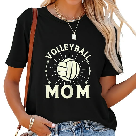 Womens Volleyball Mom Volley Player Mom T-Shirt