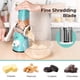 thumbnail image 4 of Rallador de queso Rotary X Home para cocina con 3 cuchillas, color azul, 4 of 8