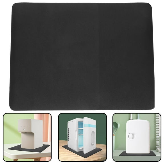 STOBOK Under Fridge Mat Black Antileak Silicone Drip Tray for Home Appliances