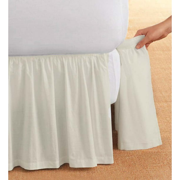 King Gathered Detachable Bed Skirt 14 Inch Drop - Walmart.com - Walmart.com