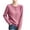 *Pink, variant on ClodeEU Women's Long Sleeve Crewneck Button Cardigan Sweater ,Cozy Casual Fall Winter Top Army Green,Women's Plus L
