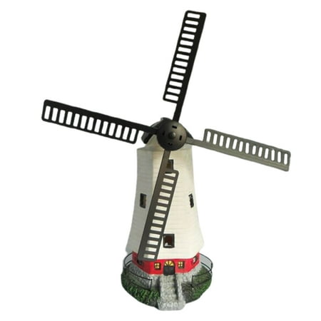 

1pc Solar Power Windmill Shape Lamp Yard Lamp Outdoor Light for Decor (White)