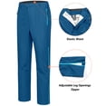 thumbnail image 5 of Little Donkey Andy Men's Waterproof Rain Pants Windproof Overpants Lightweight Outdoor Trousers for Hiking Golf Fishing Denim Blue XXL, 5 of 7