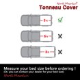 thumbnail image 3 of Black Soft Roll-Up Tonneau Cover Assembly Fit 16-now Tacoma 5' Fleetside Bed, 3 of 8