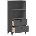 thumbnail image 3 of vidaXL Bookcase VIKEN Anthracite Grey 60x35x123 cm Engineered Wood, 3 of 5