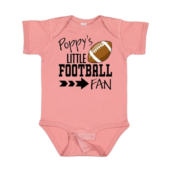 Inktastic Poppy's Little Football Fan Boys or Girls Baby Bodysuit