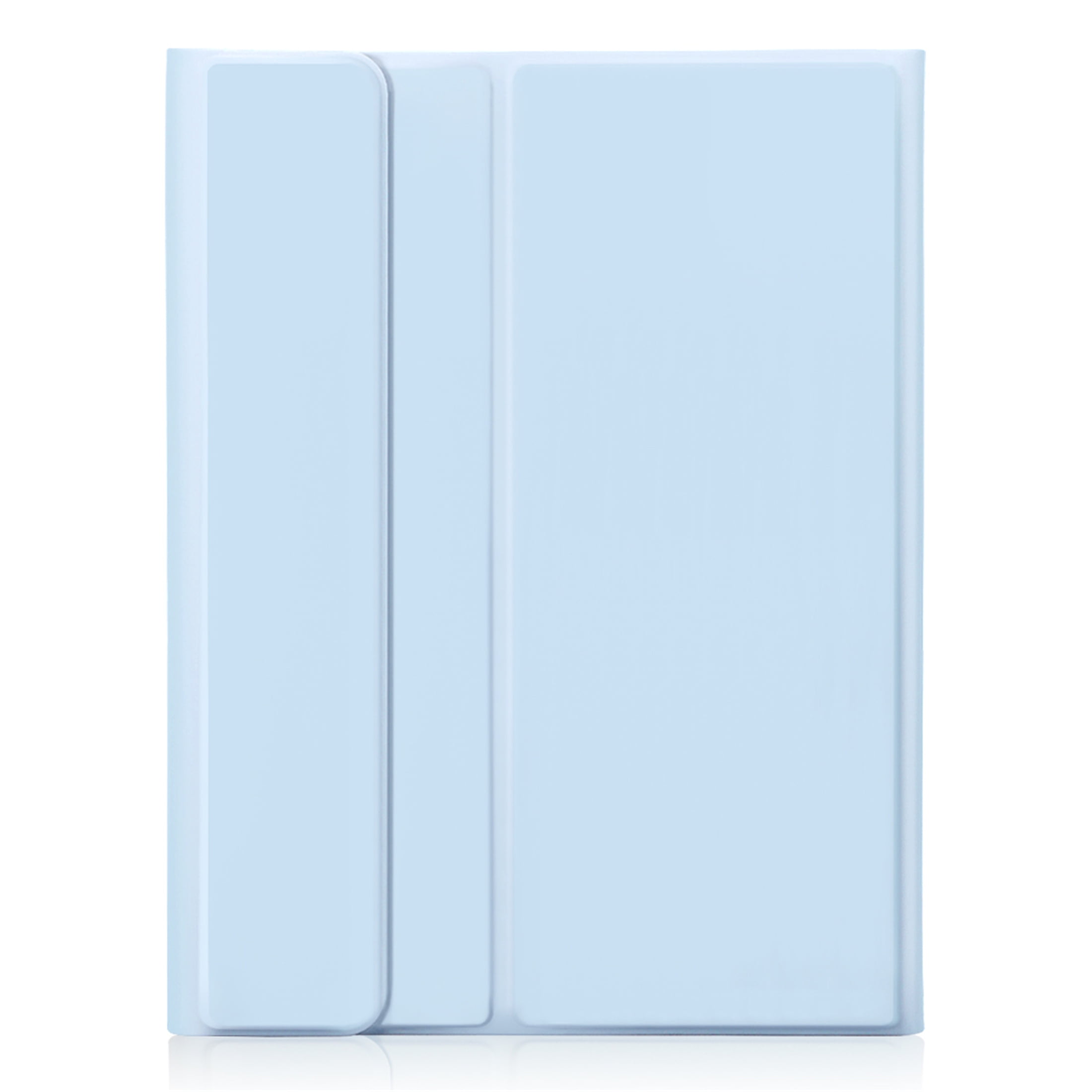 Leather Smart Stand Cover with Pencil Holder Wireless Bluetooth Touch Keyboard for iPad 9.7 inch 6th 2018 5th 2017 Blue