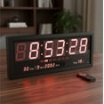 thumbnail image 1 of Reloj Digital De Pared Numeros LED Grandes Con Control, 1 of 8