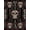 Black Red Ivory, Pattern 2, variant on ODIKA Ghost Grunge Horror Phantom Skeleton Halloween Throw Gothic Stain Resistant Thin for Entryway, Kitchen, Laundry Room
