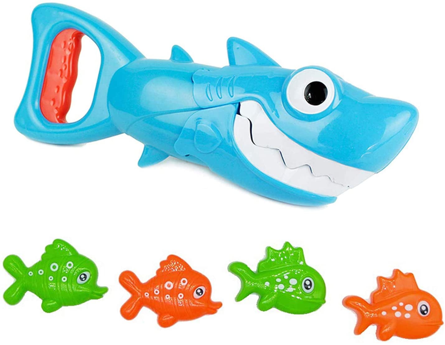 Shark Grabber Baby Bath Toys 2022 Upgraded Blue Shark with Teeth