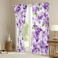 thumbnail image 3 of Manfei Purple Blossoms Black Out Curtains for Kids Children,Spring Graden Curtains Pack of 2 (42x63 Each),Chic Floral Flowers Bedroom Curtains,Microfiber Bedroom Decor, 3 of 6